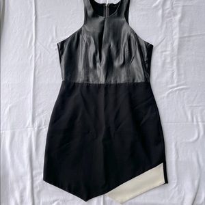 Mason size 8 Leather Racerback Mini Dress